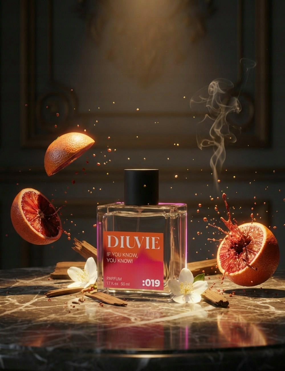 Perfume Diuvie 019 Italian drama 50ml Women's fragrance Packaging status original