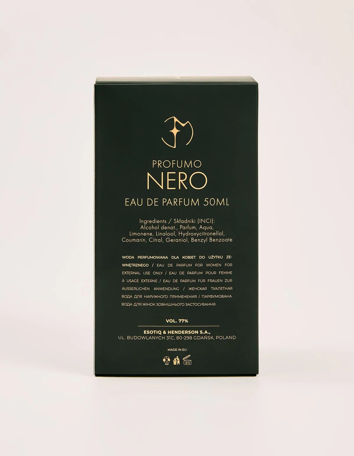 Perfume Eva Minge Profumo Nero 50 ml ESOTIQ Brand Esotiq