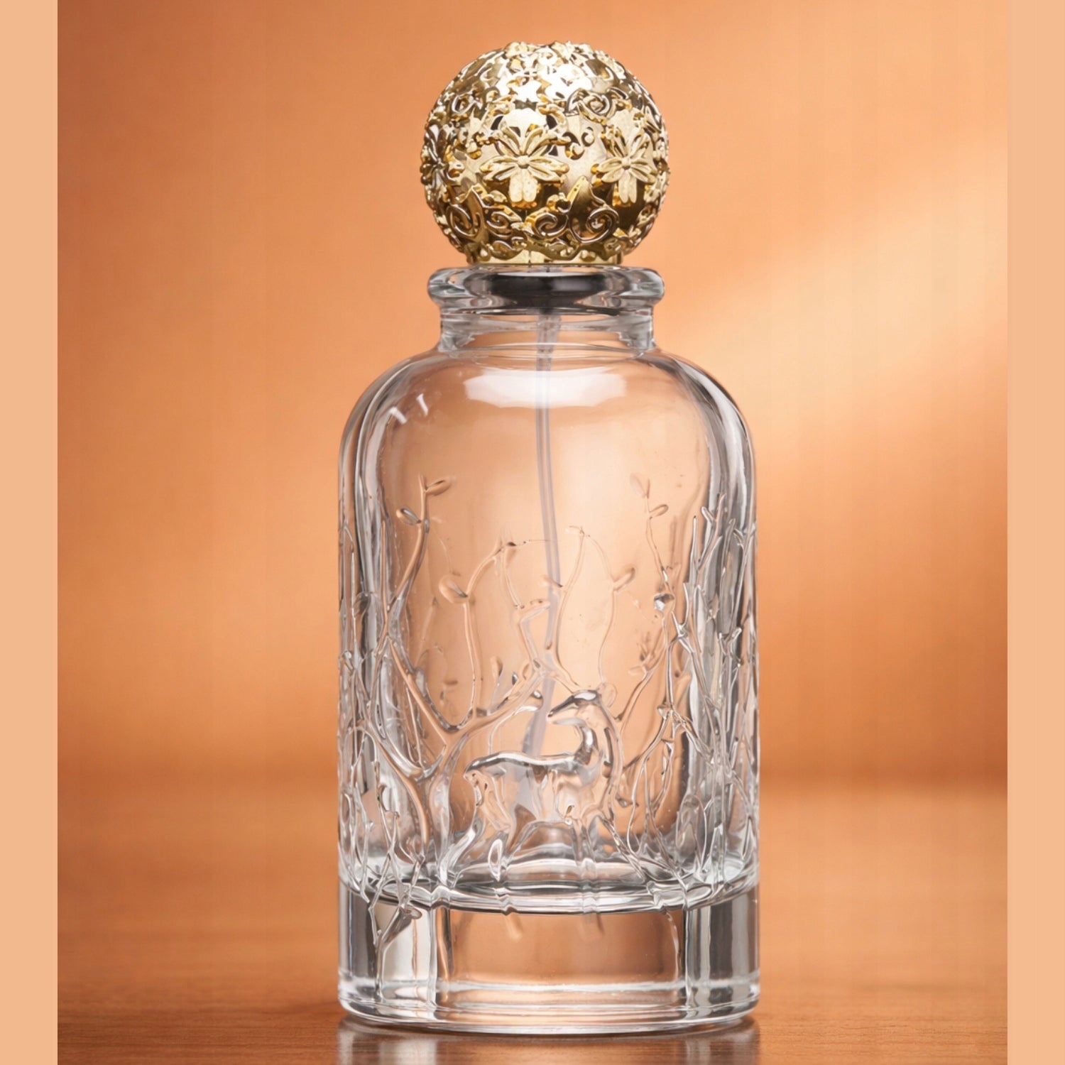 Perfume Flacon Glass Bottle Premium Thread For Clamp Mira Gold 100ml Manufacturer code MIRAGOLD-100MLZ