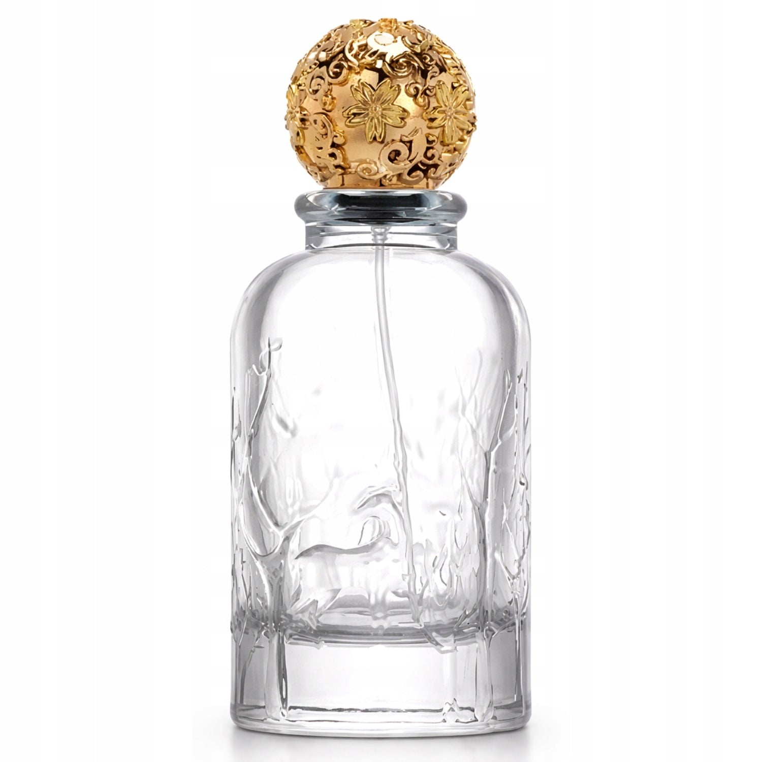 Perfume Flacon Glass Bottle Premium Thread For Clamp Mira Gold 100ml