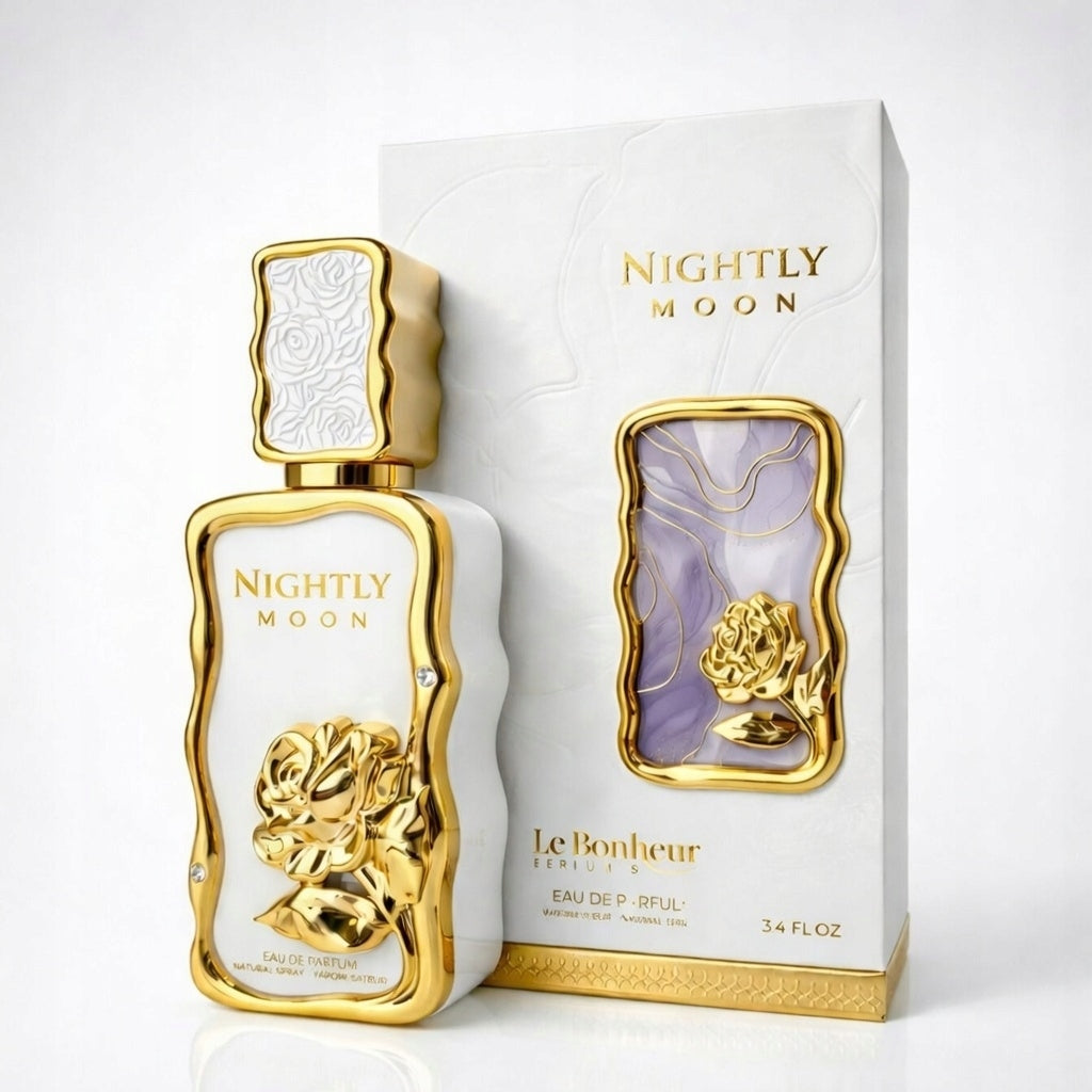 Perfume Nightly Moon by Le Boneheur Women 100ml + 2 Samples FREEBIE Packaging status original