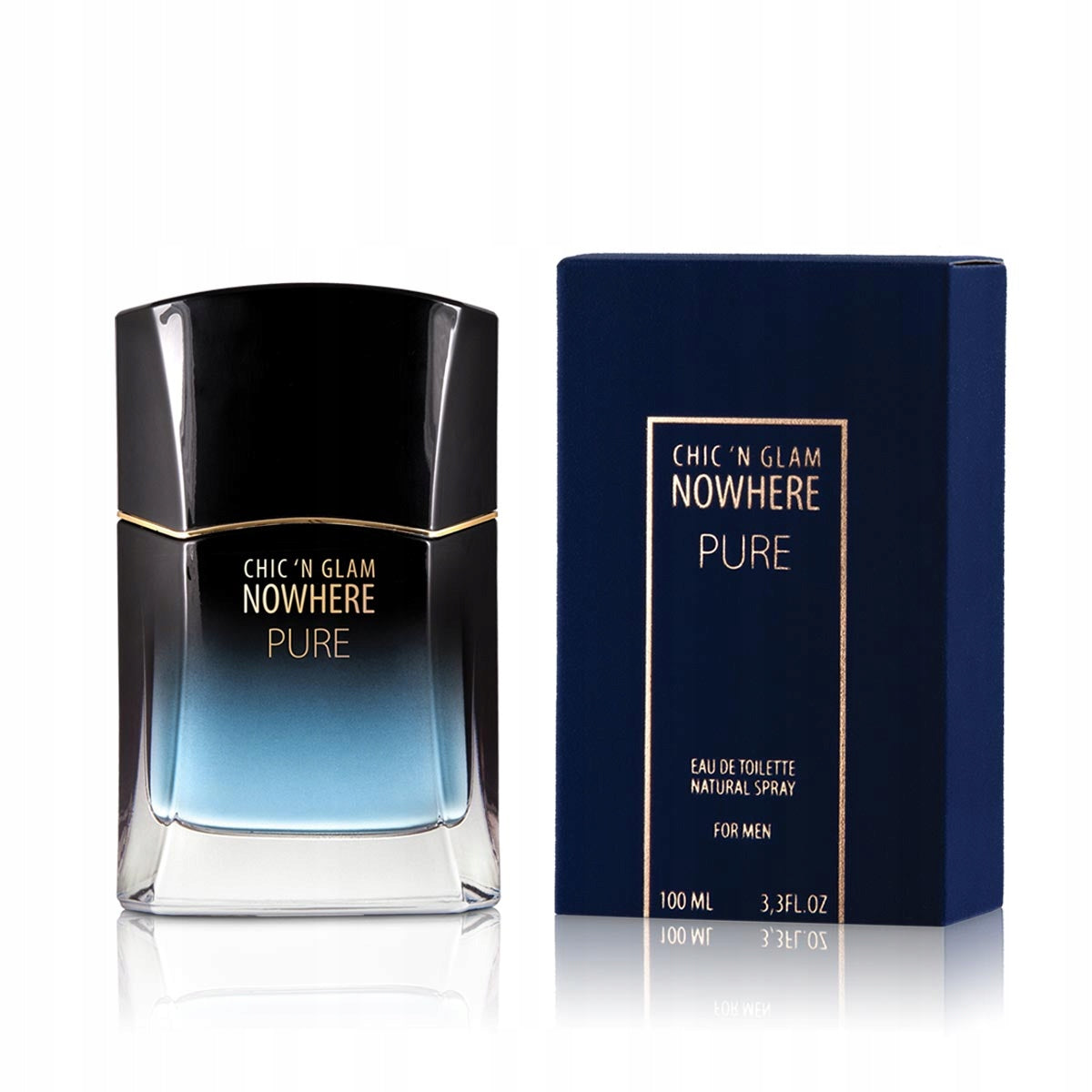 Perfume Nowhere Pure for Man 100ml. EDT Chic n'Glam Brand Chic'n Glam
