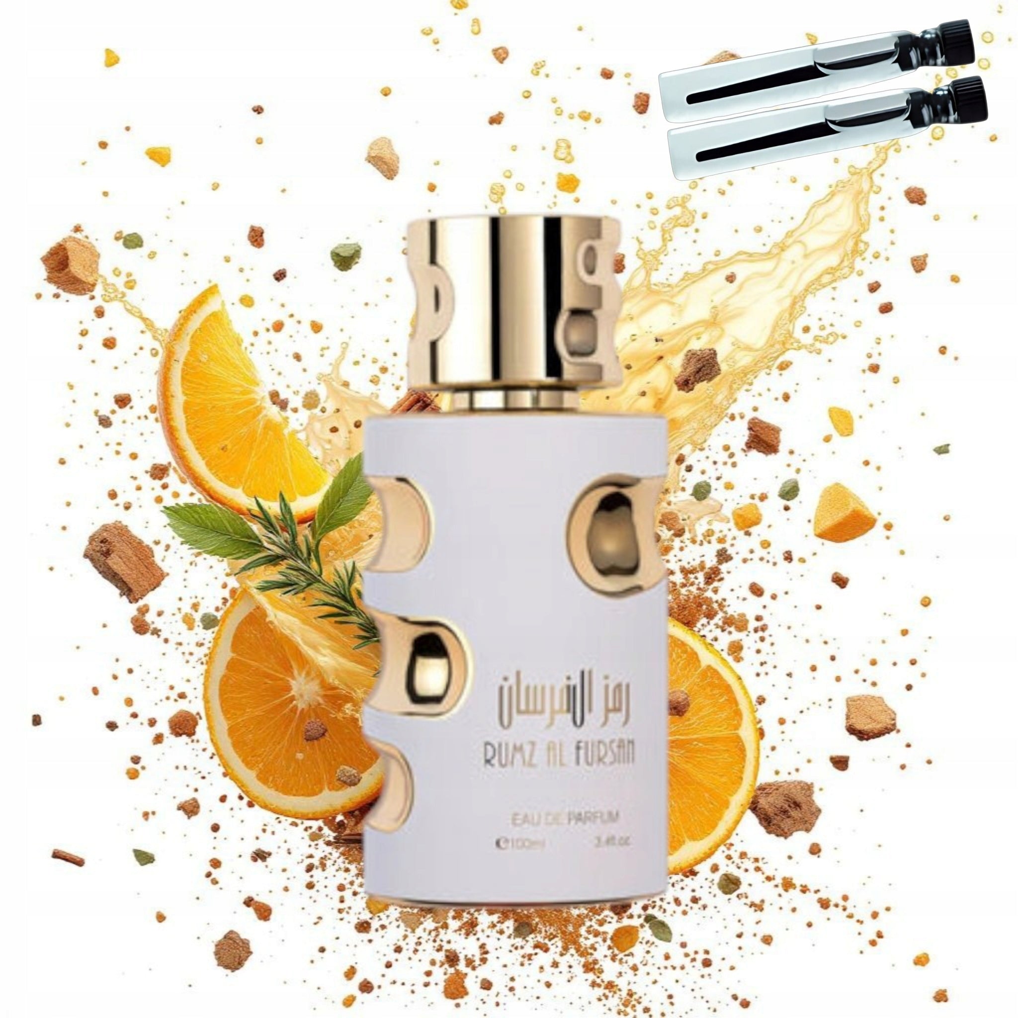 Perfume OriArome Rumz Al Fursan 100ml + 2 Samples FREEBIE