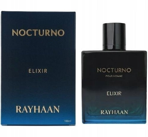 Perfume Rayhaan Nocturno Elixir Packaging status original