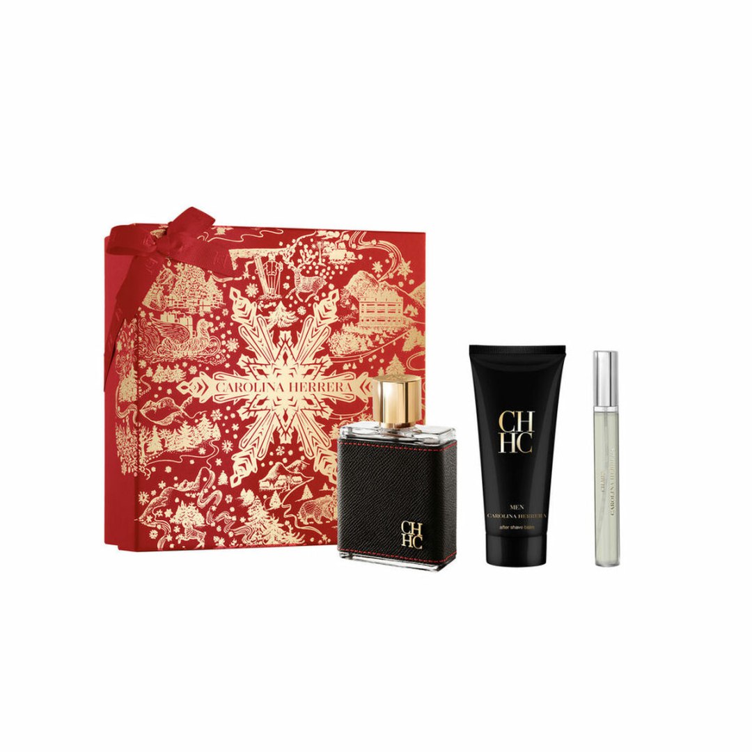 Perfume Set for Women Carolina Herrera CH MEN EDT 3 Pieces