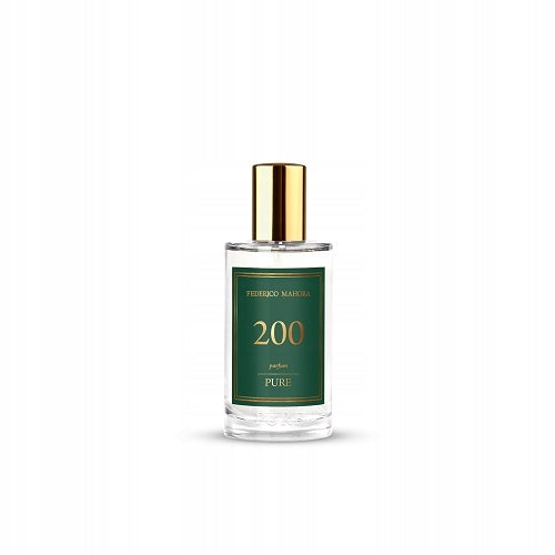 Perfume Unisex FM 200 PURE 20% 50ml Woody Pepper Suede Sage Vanilla Brand FM World