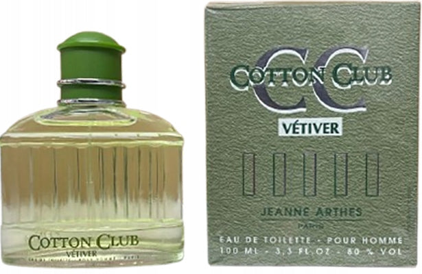 Perfume cotton Club Vetiver for Men 100 ml EDP Jeanne Arthes