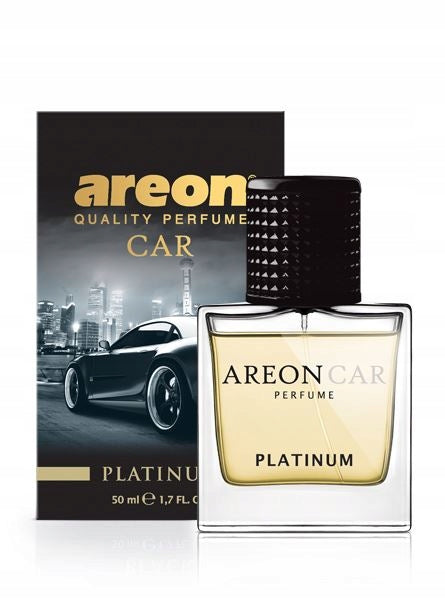 Perfume for car with pendant AREON PERFUME GLASS 50ml Platinum