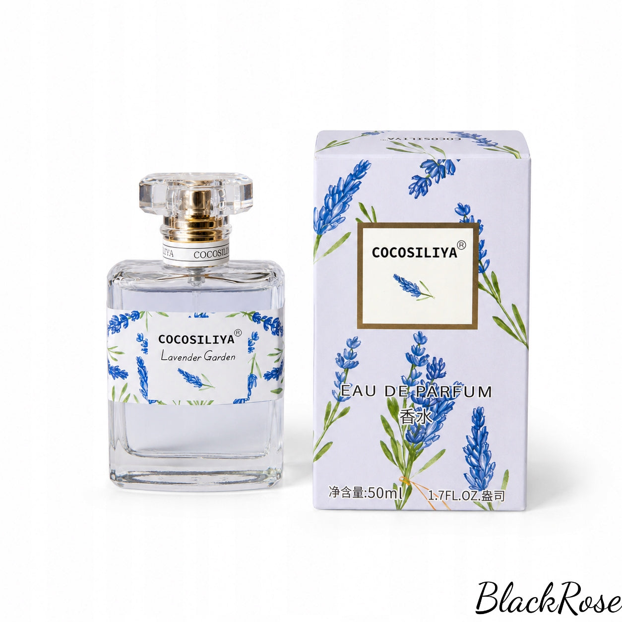 Perfumy Damskie 50 ml EDP Kwiatowo-Lawendowe BlackRose Lavender Garden Packaging status original