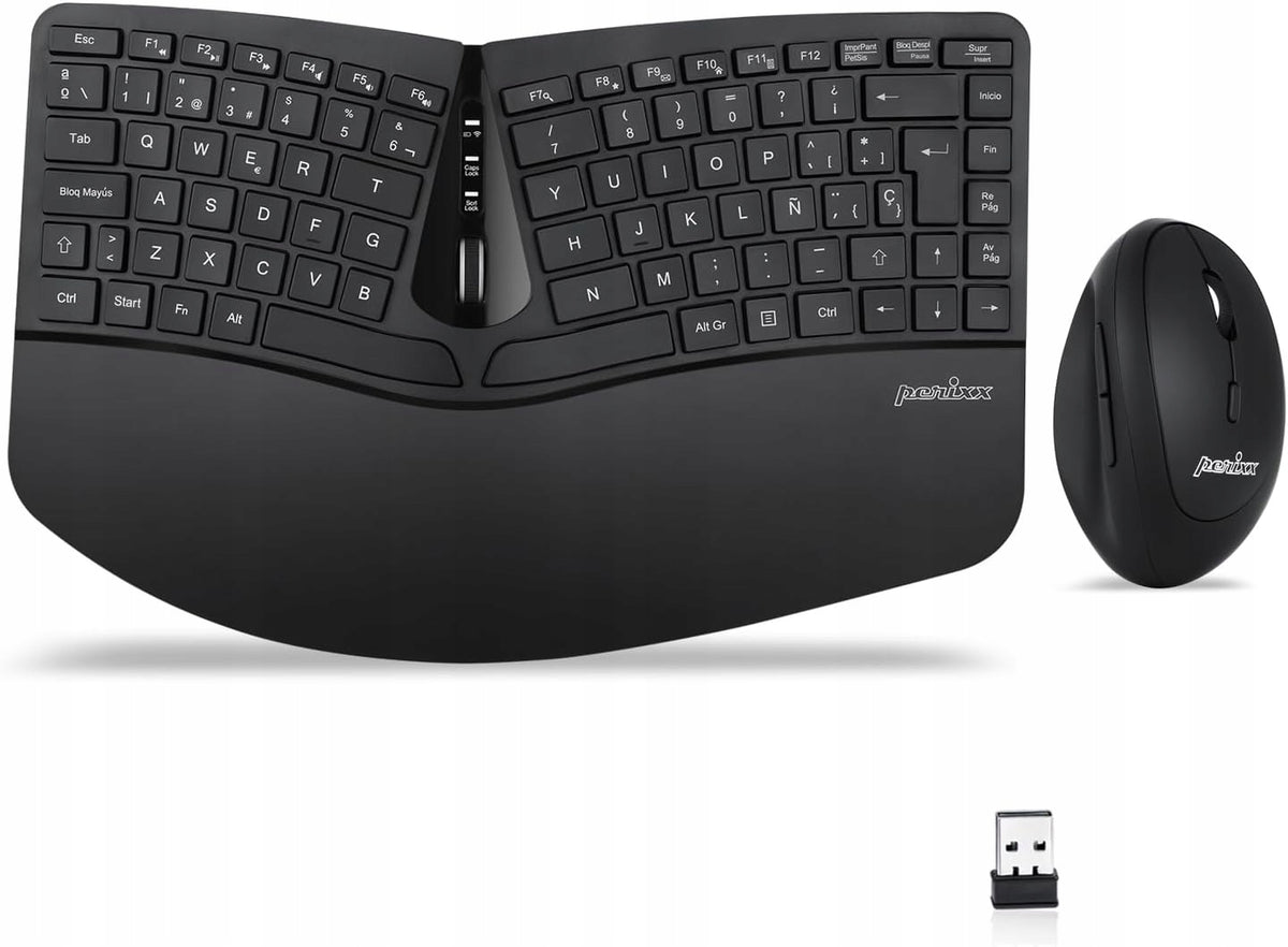 Perixx Periduo-606 Ergonomic Keyboard with Wireless Mouse Manufacturer Perixx
