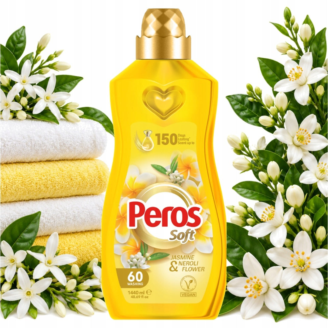 Peros Soft Concentrated Fabric Rinsing Liquid Jasmine and Neroli 1440ml