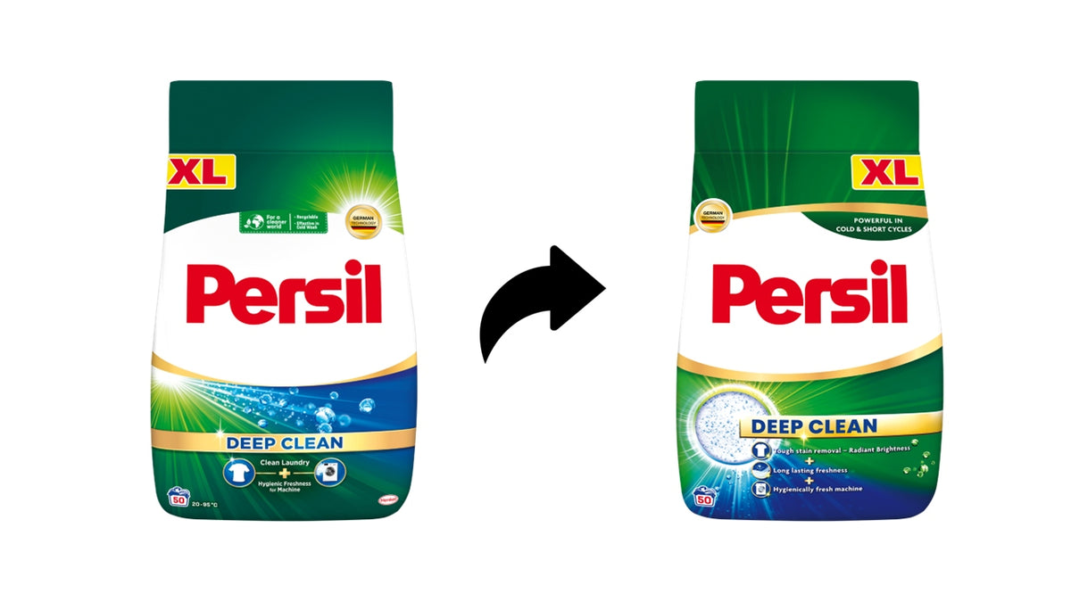 Persil Deep Clean Washing Powder Regular 2x2,75kg 100 Washes + Freebie Packaging status original
