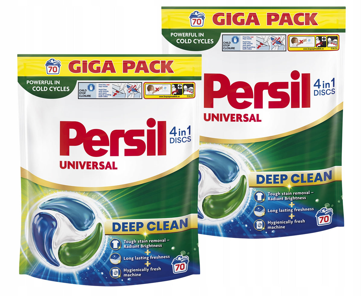 Persil Discs 4in1 Universal Washing Capsules 2x70 Washes