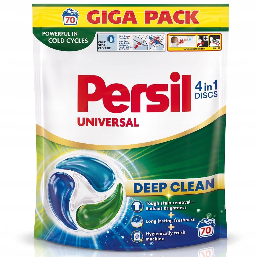 Persil Discs 4in1 Universal Washing Capsules 70 Washes Discs Box XXL