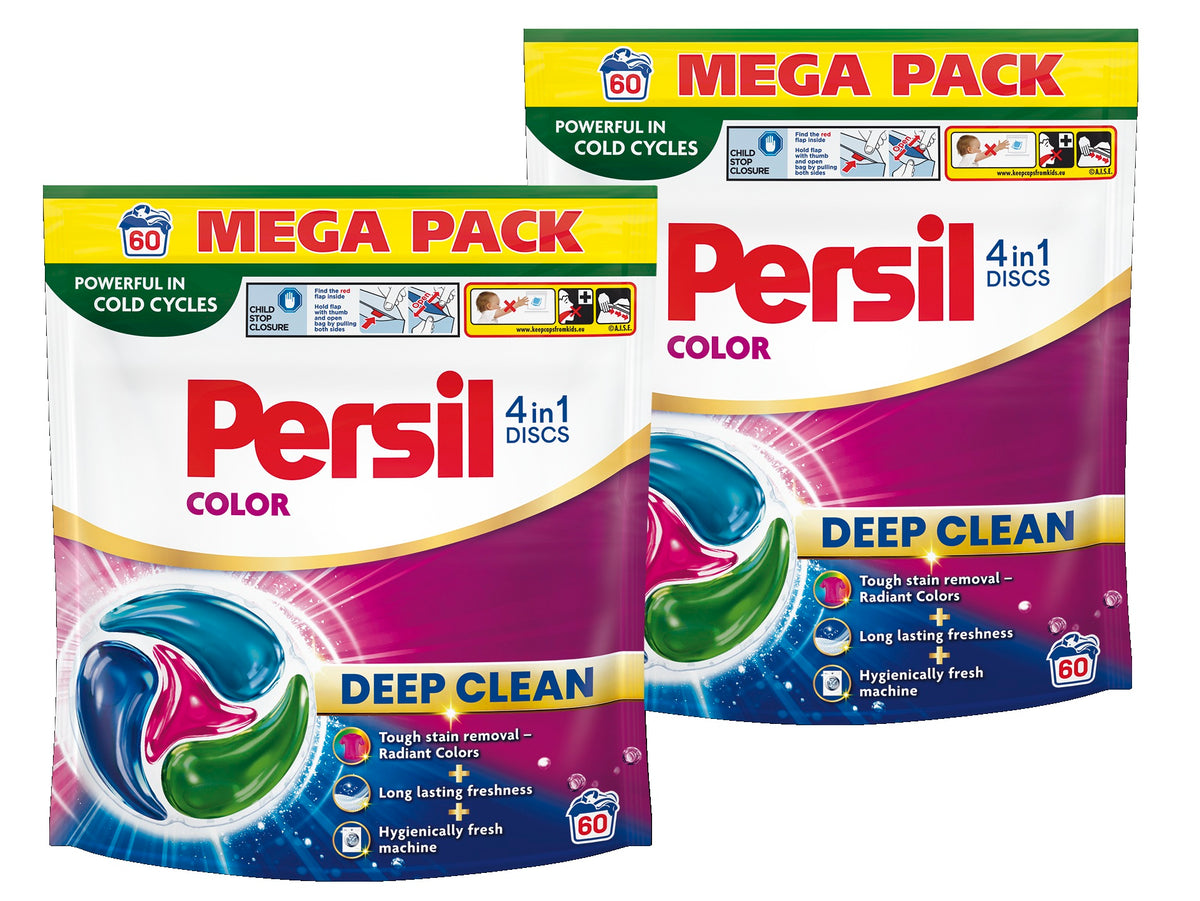 Persil Discs Clean Discs 4in1 Color Washing Capsules Color 2x60pr