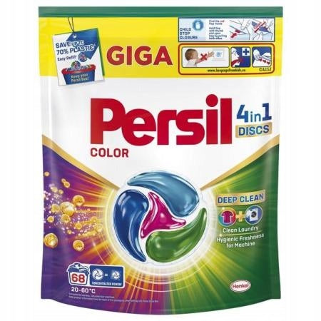Persil Fabric Washing Capsules Discs 4 in 1 Color 68 Pack