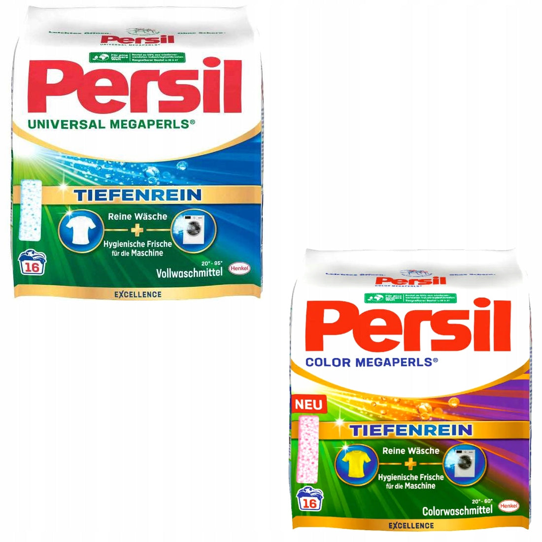 Persil Megaperls Powder German Color and Universal 2 x 16 Washes