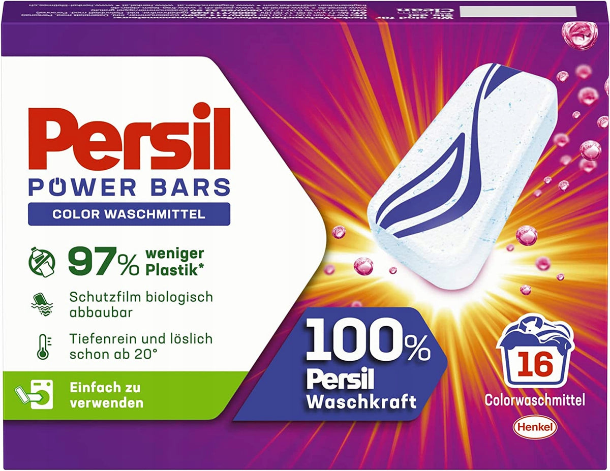 Persil Power Bars Color Washing Tablets 16 Pieces 472 g Germany