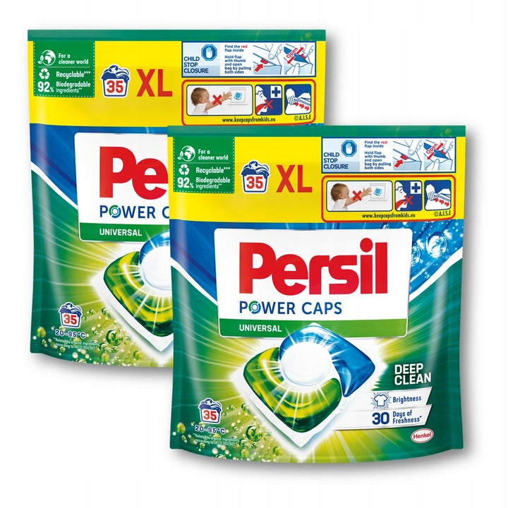 Persil Power Caps Universal Deep Clean Washing Capsules 2x35pcs ORIGINAL