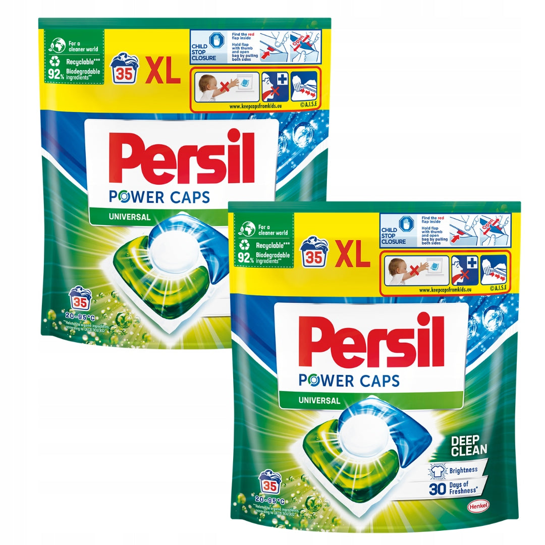 Persil Power Caps Universal Original Washing Capsules 35 Pack x2