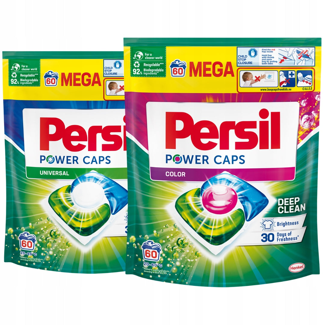 Persil Power Caps washing capsules set MIX 120 pcs. universal colour