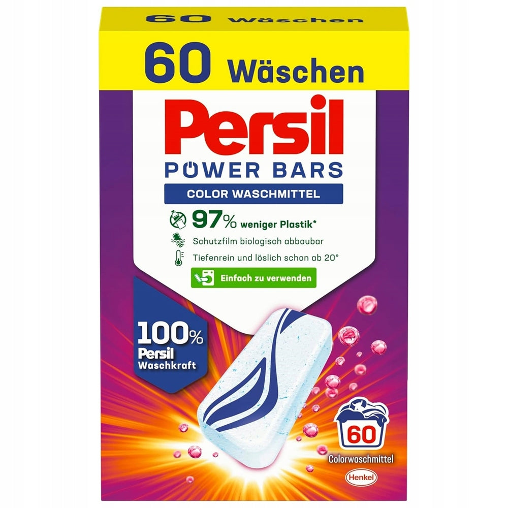Persil Power Color TABLETS POWDER CAPSULES LAUNDRY 60pcs FROM GERMANY NEW