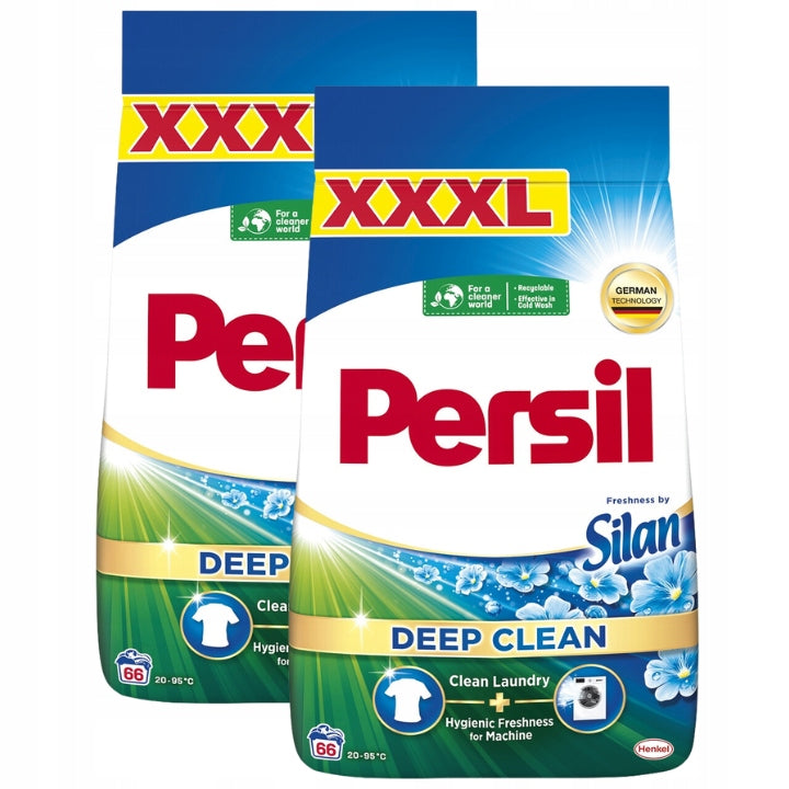 Persil Silan Washing Powder 2x3,96kg 132 Washes
