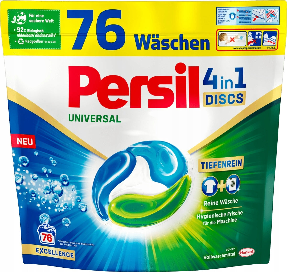 Persil Universal 4in1 DISCS Universal Washing Capsules from Germany 76 pcs.
