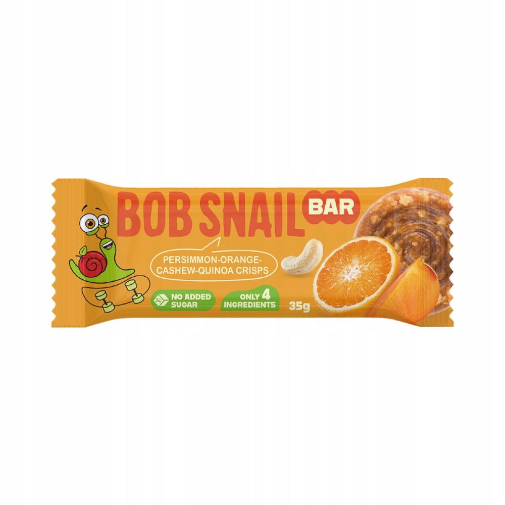Persimmon Bar Orange Cashews Quinoa Crisps 35 g BOB SNAIL