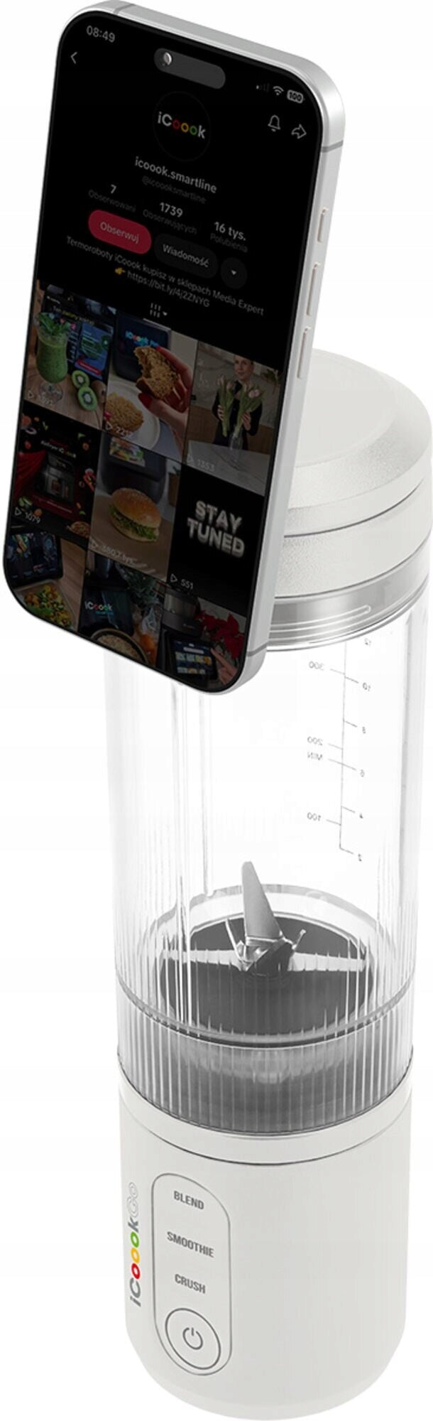 Personal Blender ICOOOK Go MBL-IC-01-B White Dominant color white