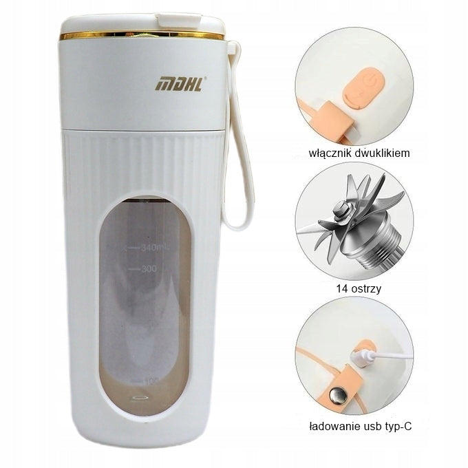 Personal Blender Small Strong Portable Chalice Best Juicer 340ml EAN (GTIN) 6972762695166