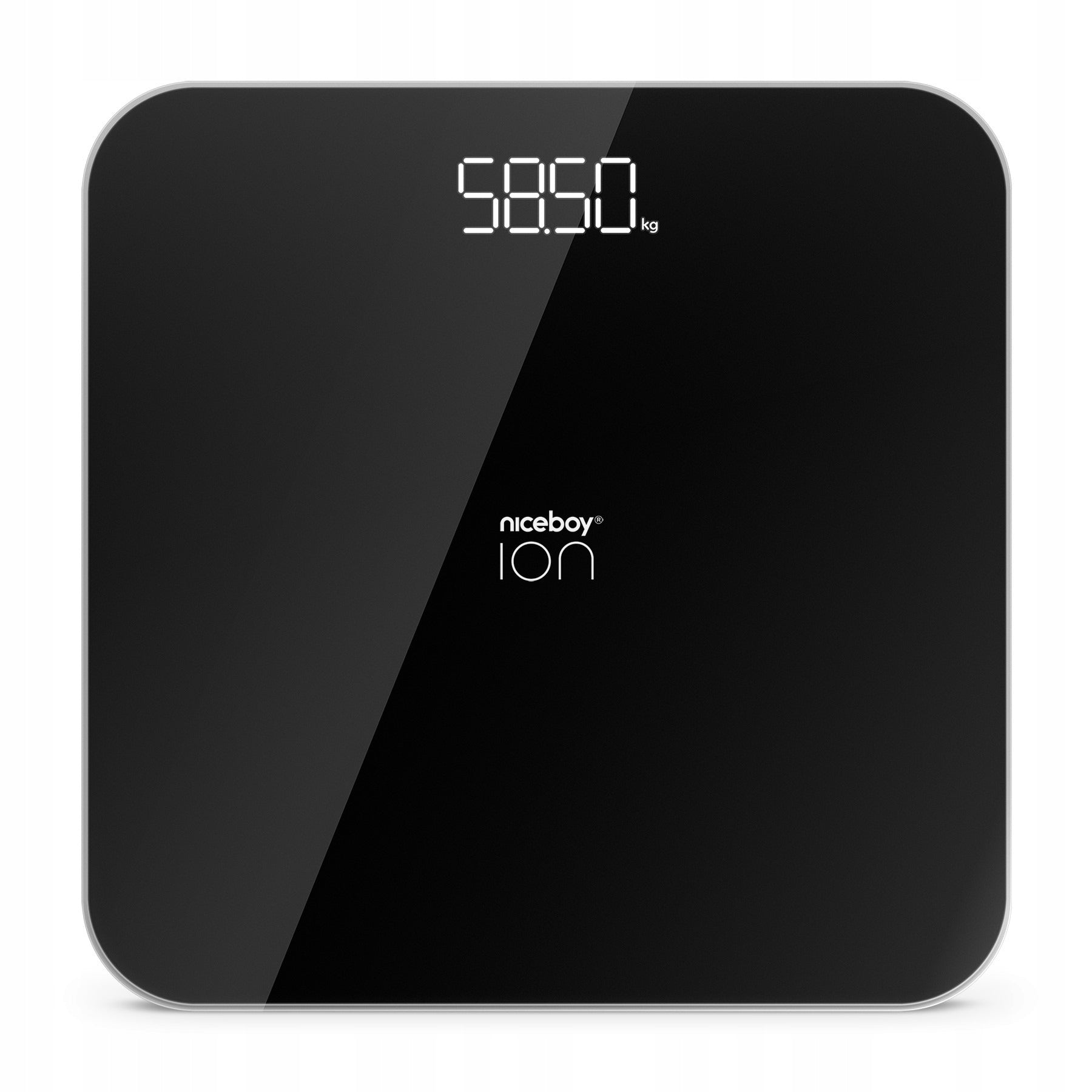 Personal bathroom scale Niceboy ION FitScale Black up to 180 kg LED Low