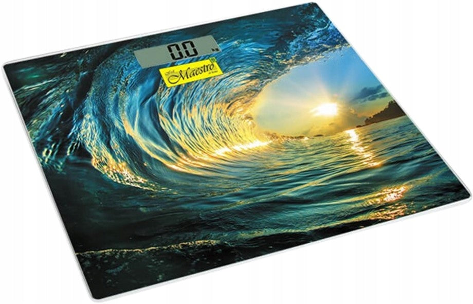 Personal bathroom scale glass WAVE | Maestro MR-1821