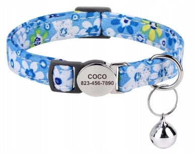 Personalized Cat Collar with Engraving Stylish Designs 17 - 28 cm