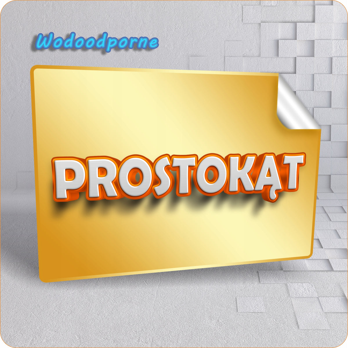 Personalized Stickers 64mmx34mm Rectangle 50pcs Brand no brand