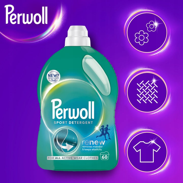 Perwoll GEL Refresh Washing Liquid SPORT blue 3 L Brand Perwoll