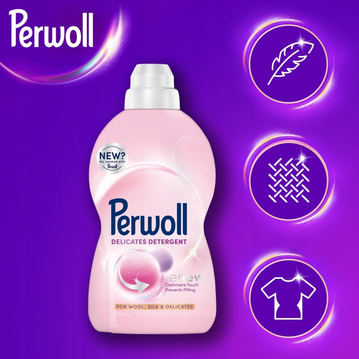 Perwoll Renew Wool – Silk Wool and Delicate Fabrics Washing Liquid 3L Packaging status original