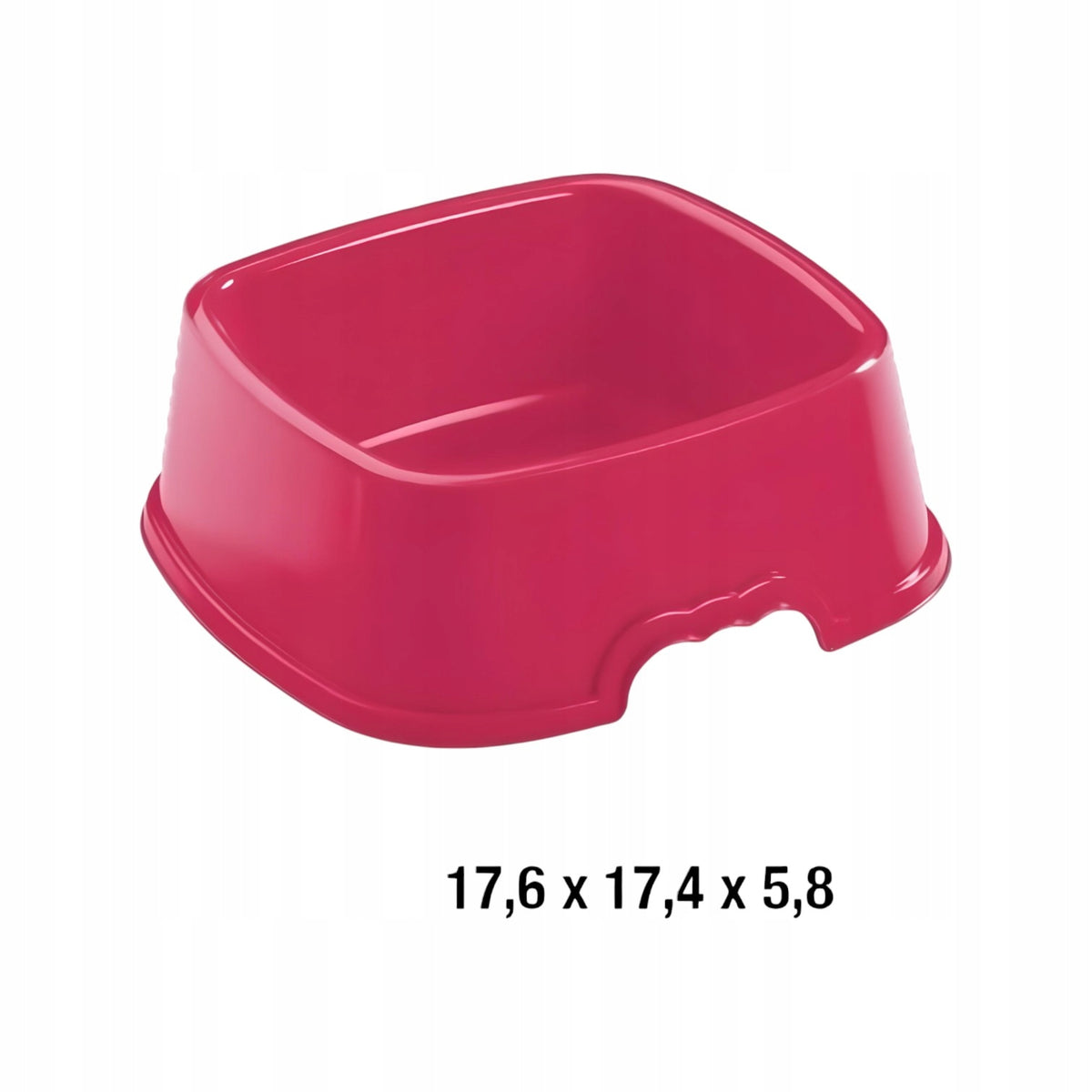 Pet Bowl Pink 1,6L, Plastic Bowl