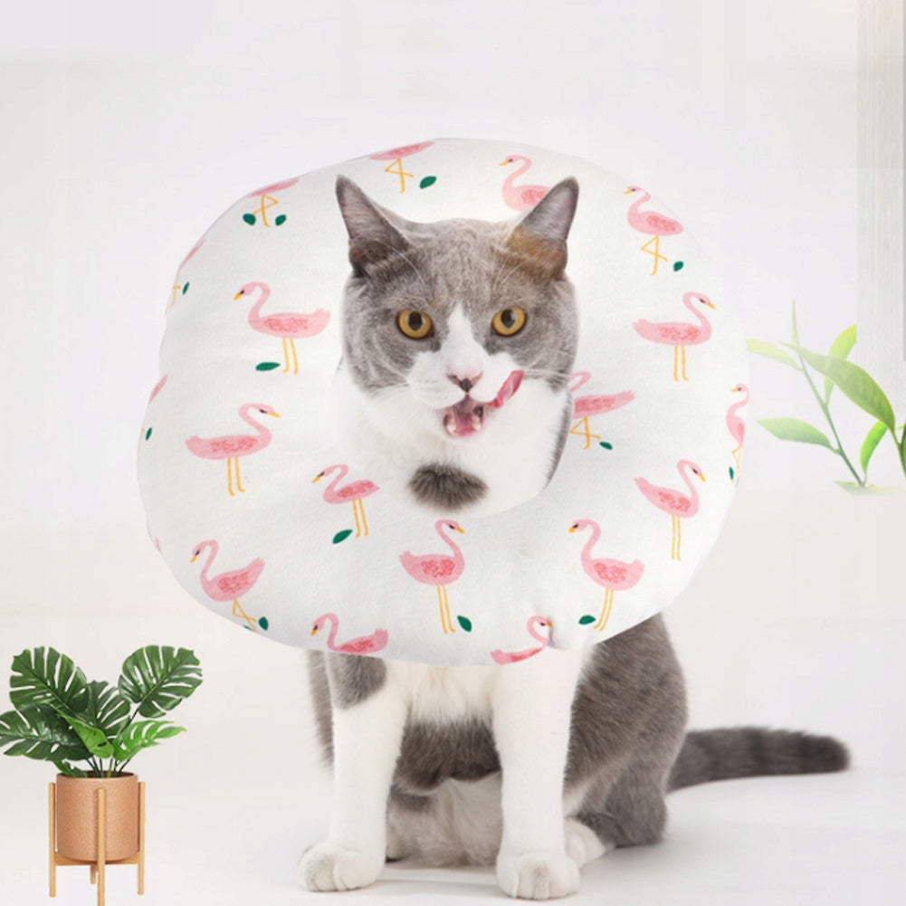 Pet Cat Cotton Soft Collar Against X0