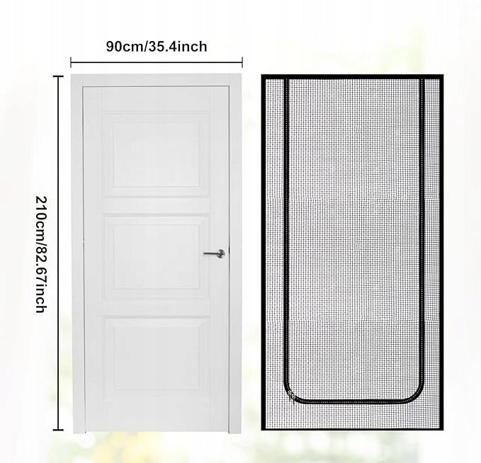 Pet Cat Door Mesh for Balcony Door Protection 90x210