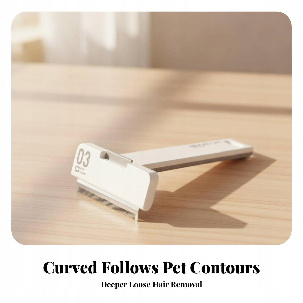 Pet Comb with Hair Release Fine Tooth Grooming Brush with Straight Large Packaging status original