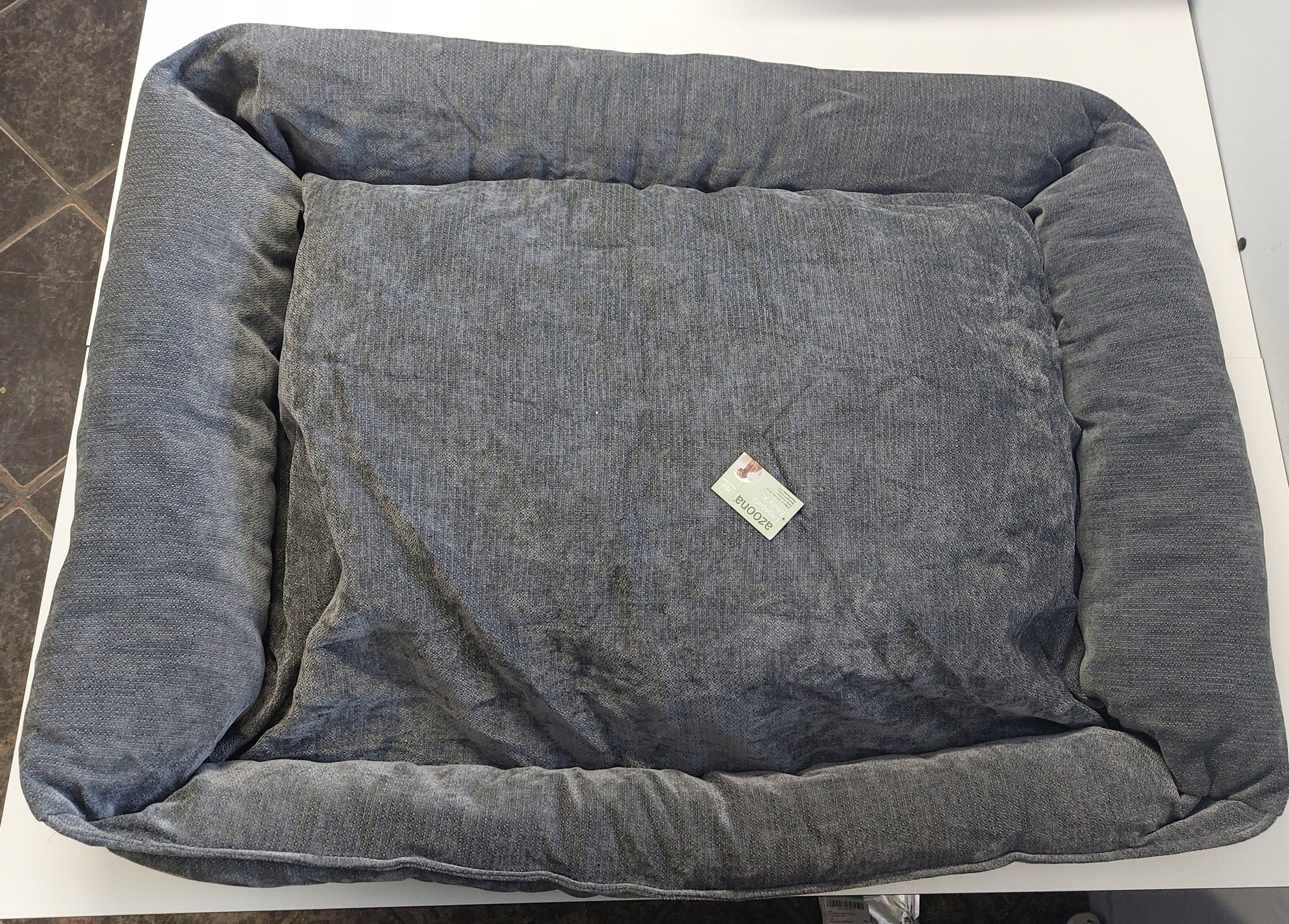 Pet Dog Bed Couch Sun Lounger Bed Playpen 120x90 Dark Grey Manufacturer code 7155010