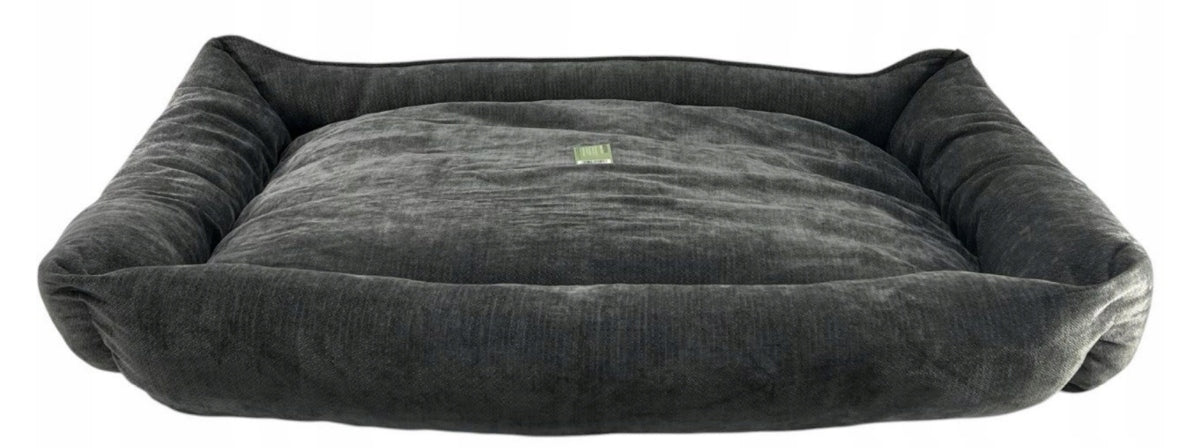 Pet Dog Bed Couch Sun Lounger Bed Playpen 120x90 Dark Grey Packaging status original
