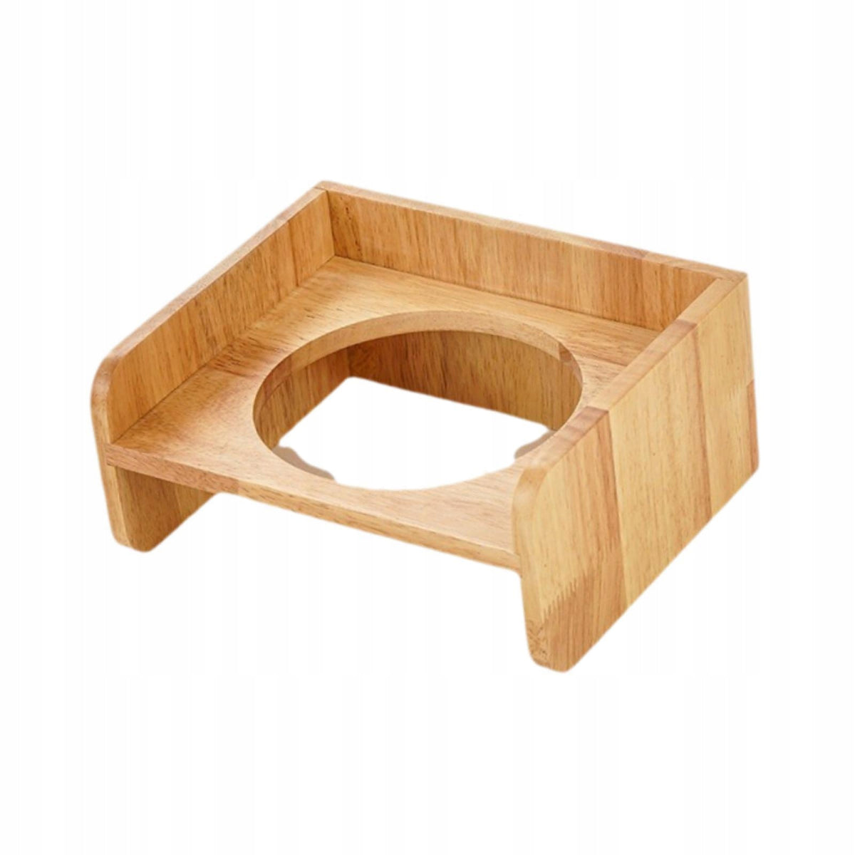 Pet Feeder Bowl Rack Wooden Stable Multifunction for Puppy Small Pets Cats