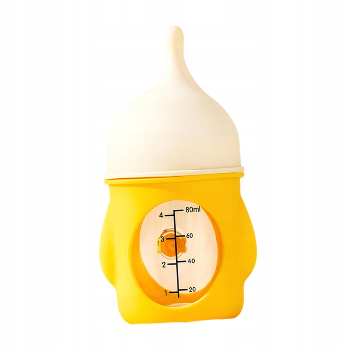 Pet Feeding Bottle Anti Chocking Portable Accessories Reusable Pet Yellow