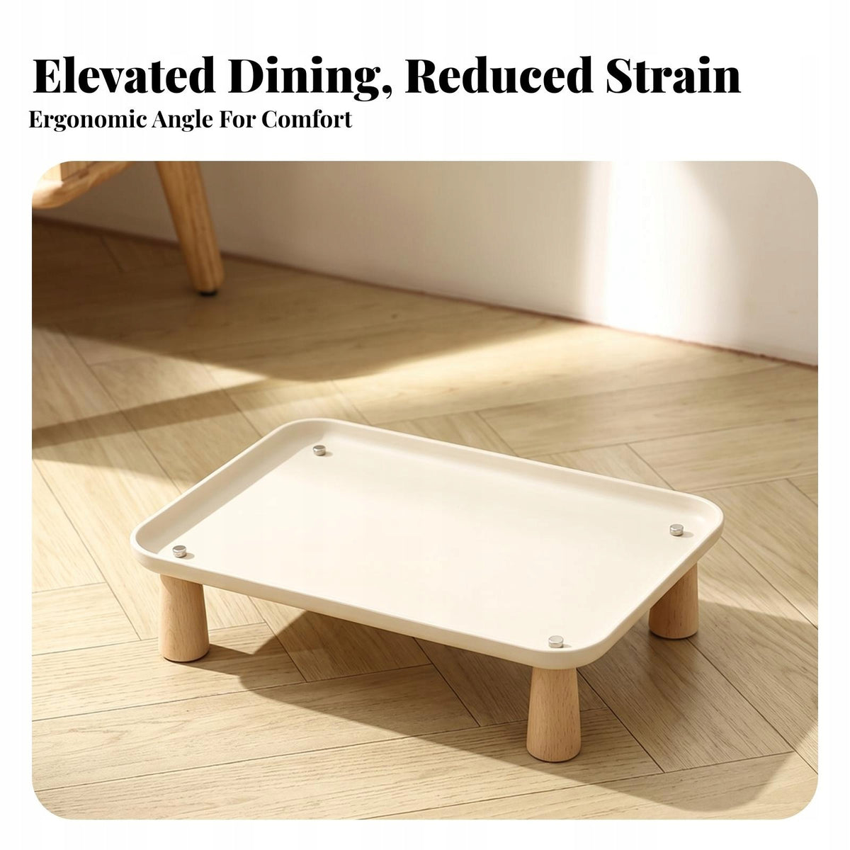 Pet Feeding Stand Sturdy Pet Feeding Station Stable for Small Areas, Pets Packaging status original