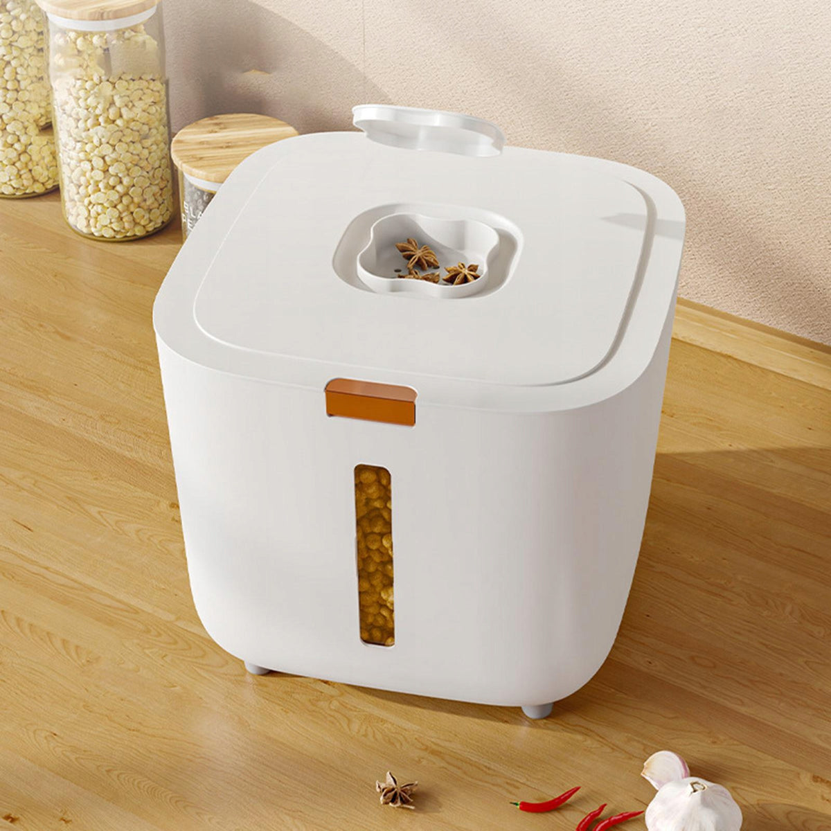 Pet Food Storage Container Fresh Keeping Large Capacity Rice Box Airtight S