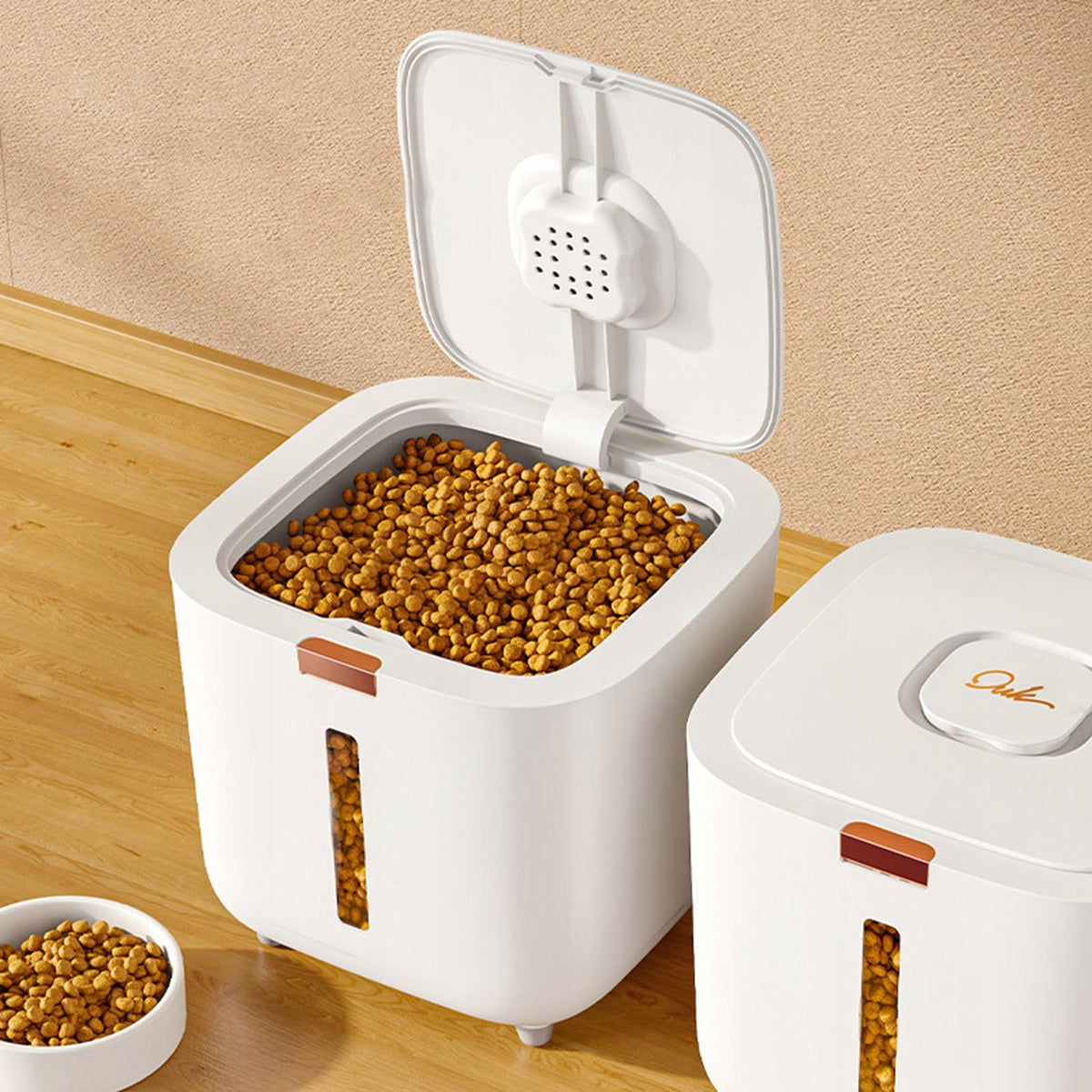 Pet Food Storage Container Rice Box Vacuum Portable Airtight Tank Sealed S Packaging status original