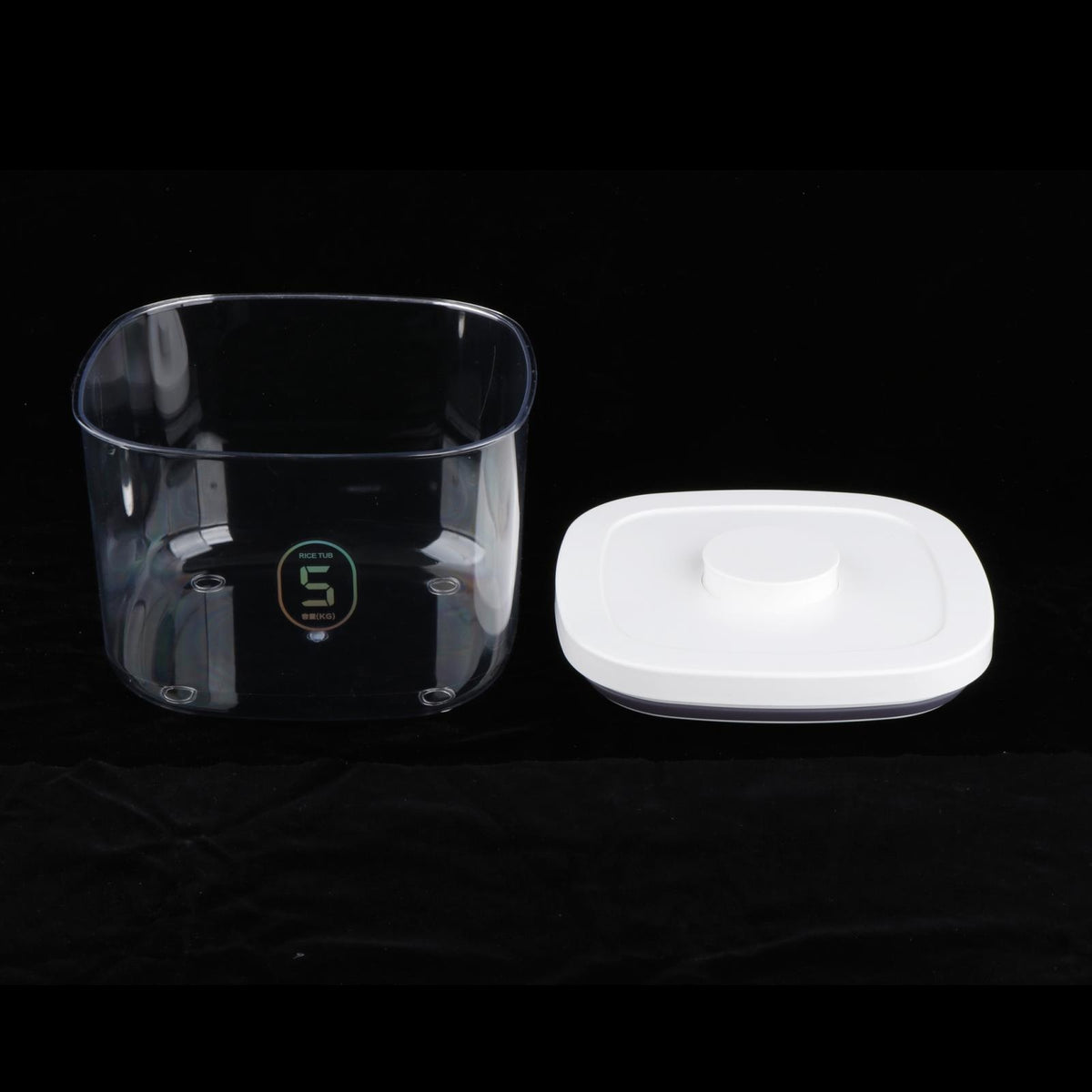 Pet Food Storage Container with Locking Lid Keep Fresh Sealed S Transparent Packaging status original