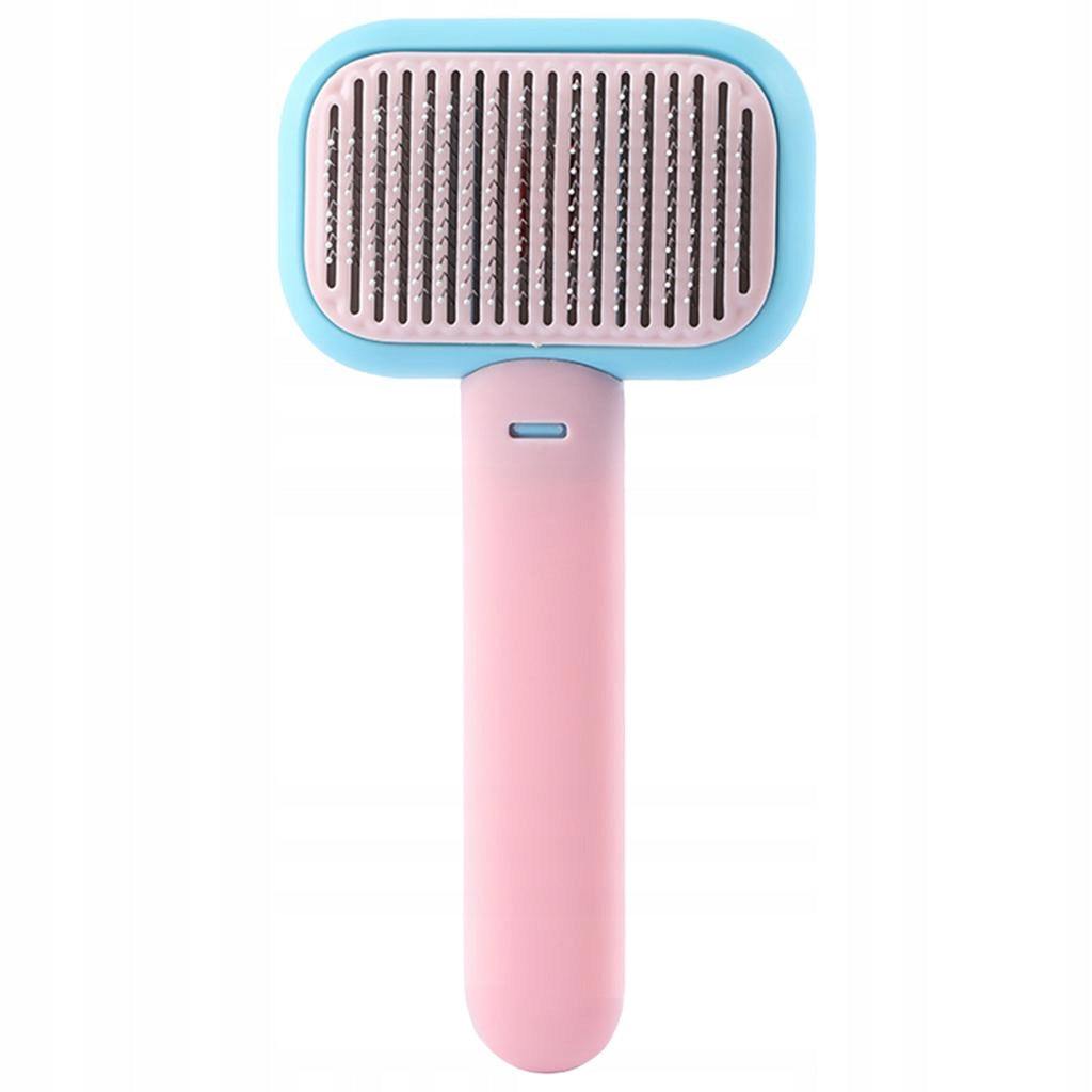 Pet Grooming Brush Comfortable Loose Anti Rust Comb Professional blue pink